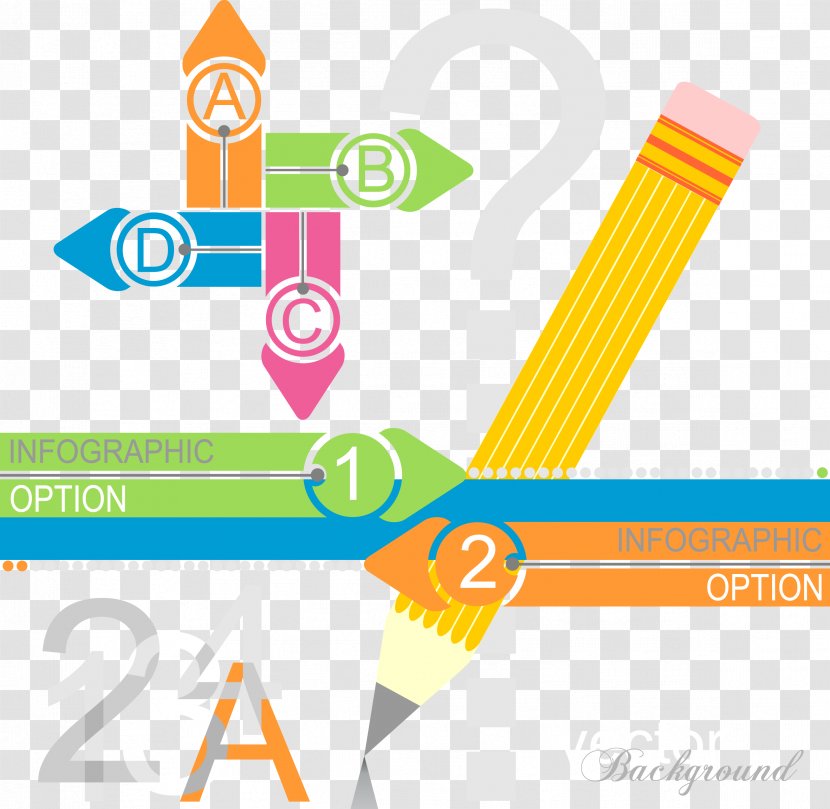 Chart Infographic Graphic Design Pencil - Text - Shape Data Transparent PNG