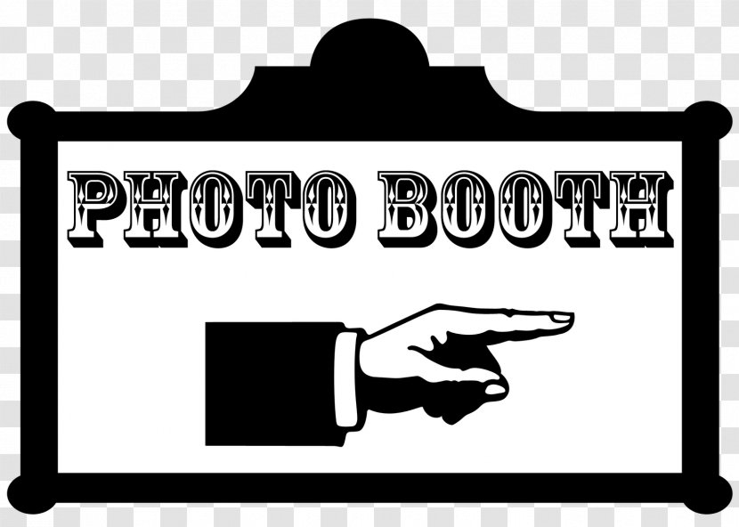 Photo Booth Photography Clip Art - Monochrome - PHOTO BOOTH Transparent PNG