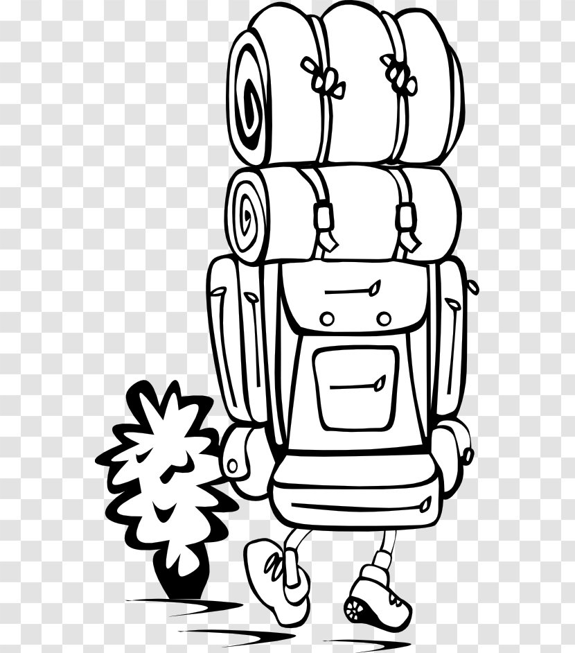 Backpack Hiking Clip Art - Silhouette - Gerald G Transparent PNG