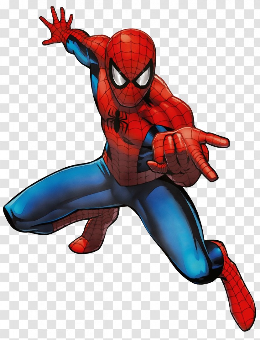 Spider-Man Animated Cartoon Illustration Drawing - Fictional Character - Network Transparent PNG