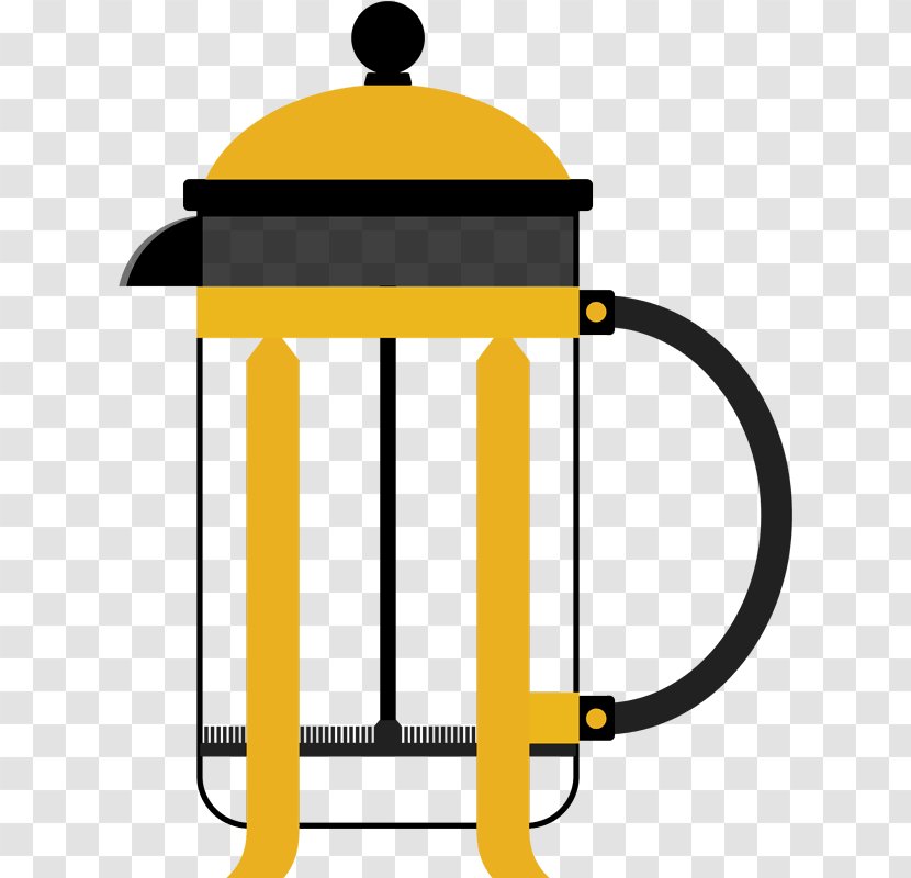 Line Clip Art - Cup - French Press Transparent PNG