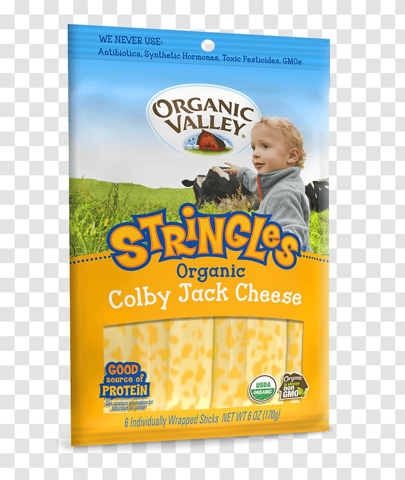 Organic Food Breakfast Cereal Milk Colby-Jack String Cheese - Snack Transparent PNG