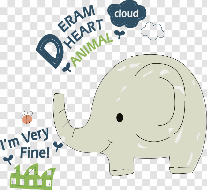 Infant Elephant Child Clip Art - Cartoon Animal Vector Transparent PNG