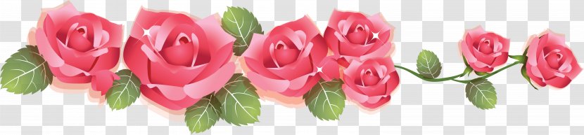 Template Clip Art - Floral Design - Pink Rose Transparent PNG