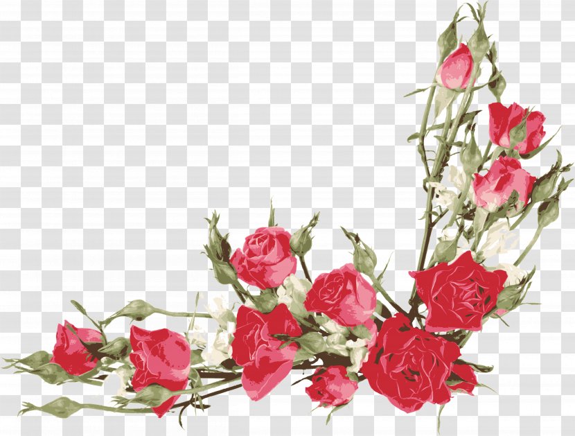 Rose Flower Petal Clip Art - Floristry - Watercolor Roses Transparent PNG