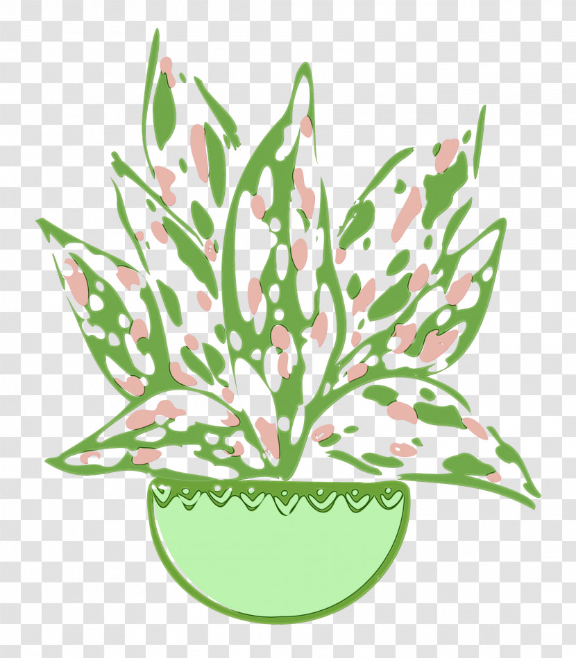 Flower Flowerpot Petal Plant Stem Line Art Transparent PNG