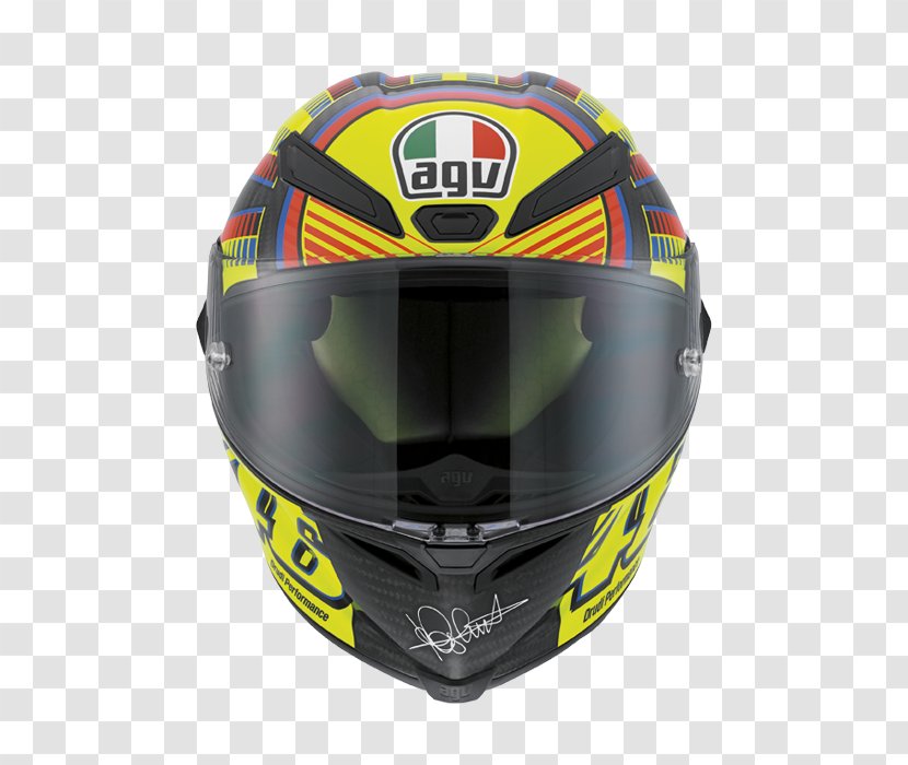 Motorcycle Helmets AGV Veloce S Sole Luna Helmet - Valentino Rossi - Replica Turner Field Transparent PNG