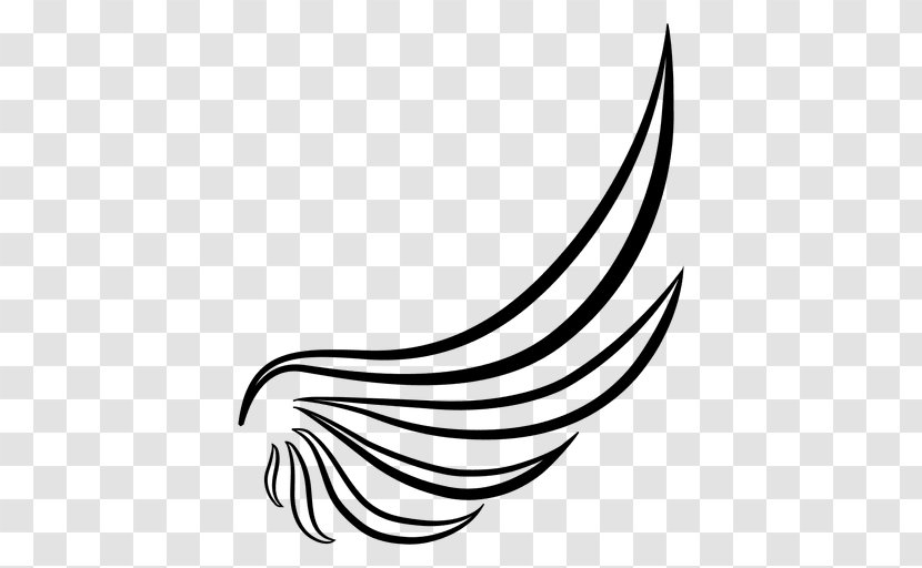 Flowering Plant Black And White Wing Transparent PNG