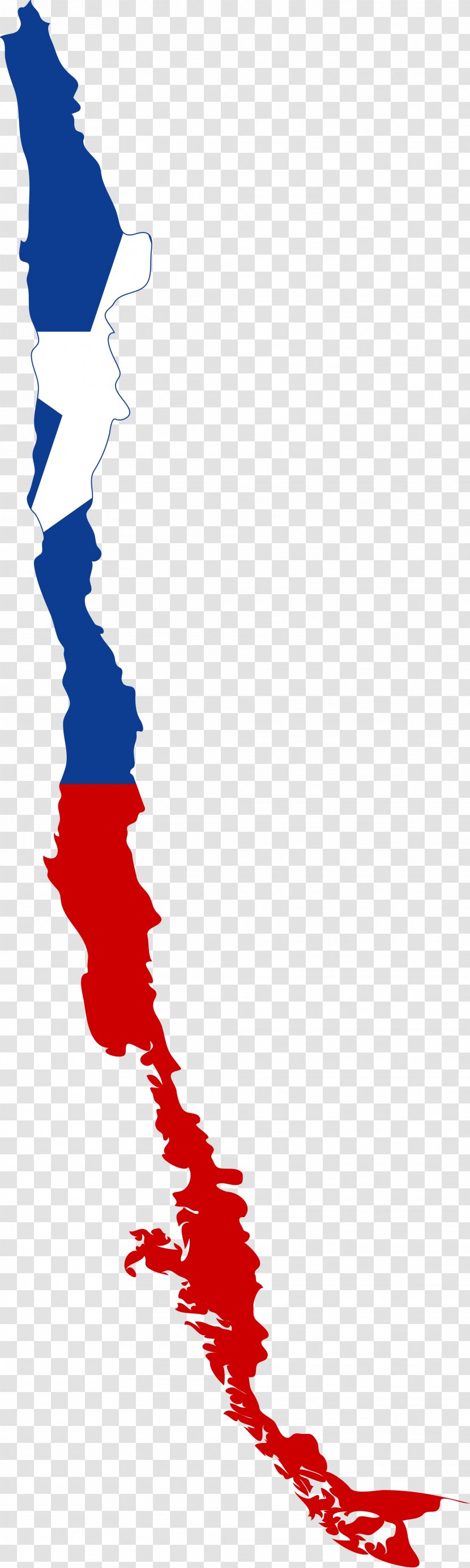 Flag Of Chile Map Clip Art - File Negara - Chili Transparent PNG