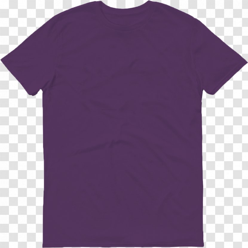 T-shirt Sleeve Neck Font - Purple - Printed Transparent PNG