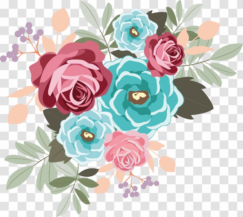 Garden Roses Floral Design Illustration Flower Bouquet - Floristry Transparent PNG