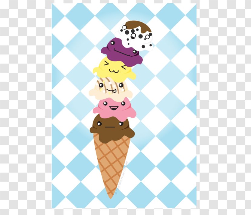 Ice Cream Cones Cartoon - Dessert Transparent PNG