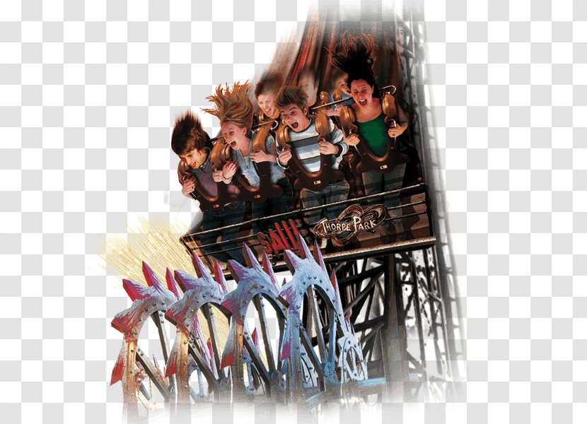 Thorpe Park Roller Coaster Horror Saw Monster - Montanha Russa Transparent PNG