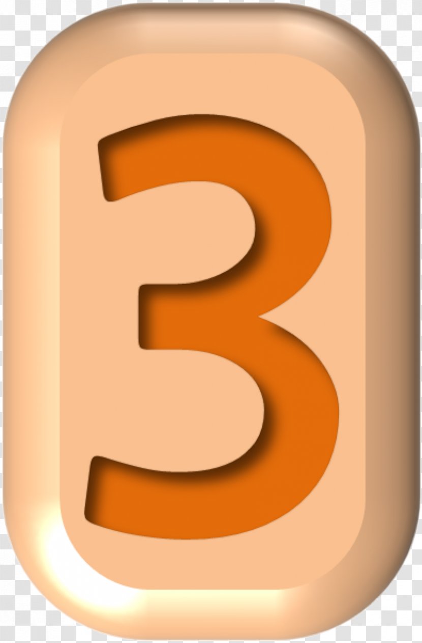 Number Shape Numerical Digit Rectangle - Orange - NUMBERS Transparent PNG