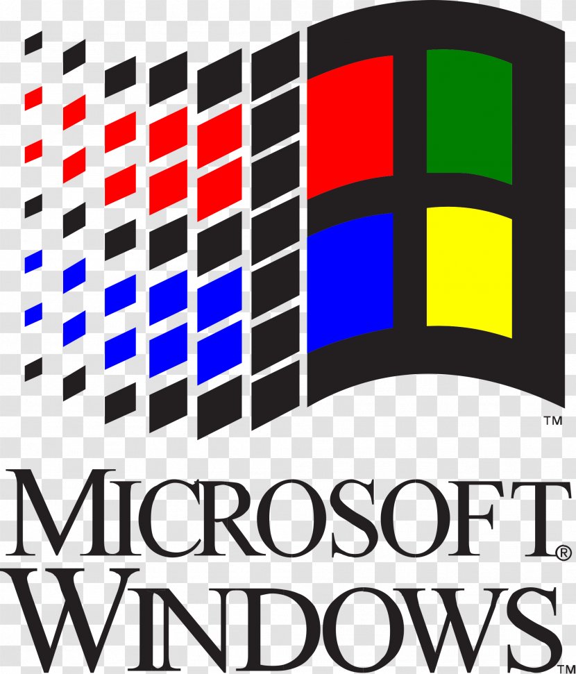 Windows 3.0 3.1x Logo Microsoft - 98 - Logos Transparent PNG