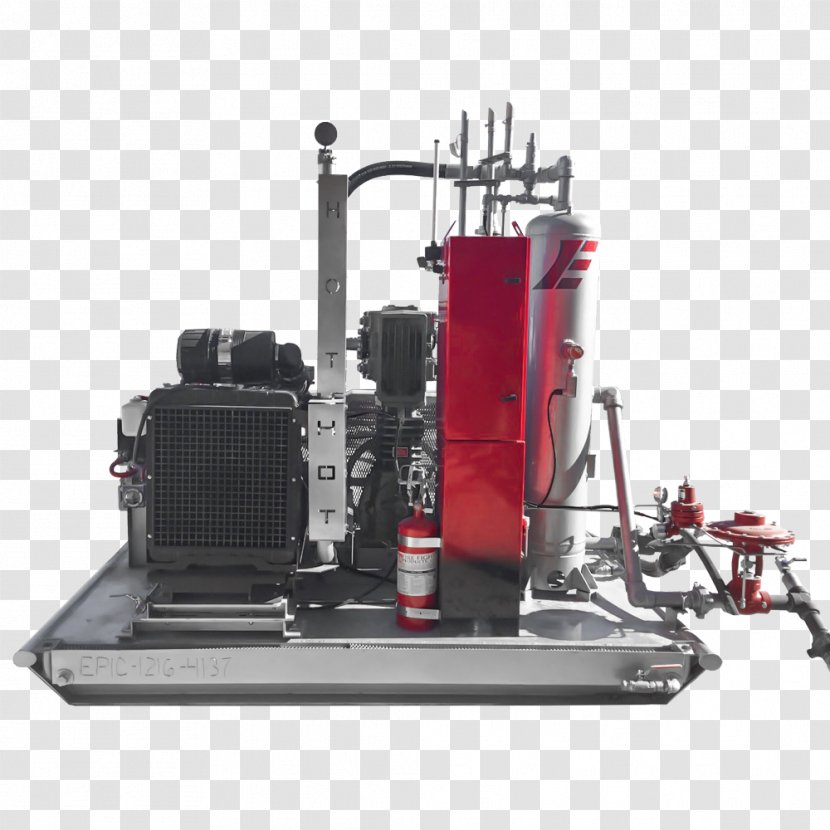 Machine Compressor Natural Gas Oil Field - Epic Lift Systems - Reciprocating Engine Transparent PNG