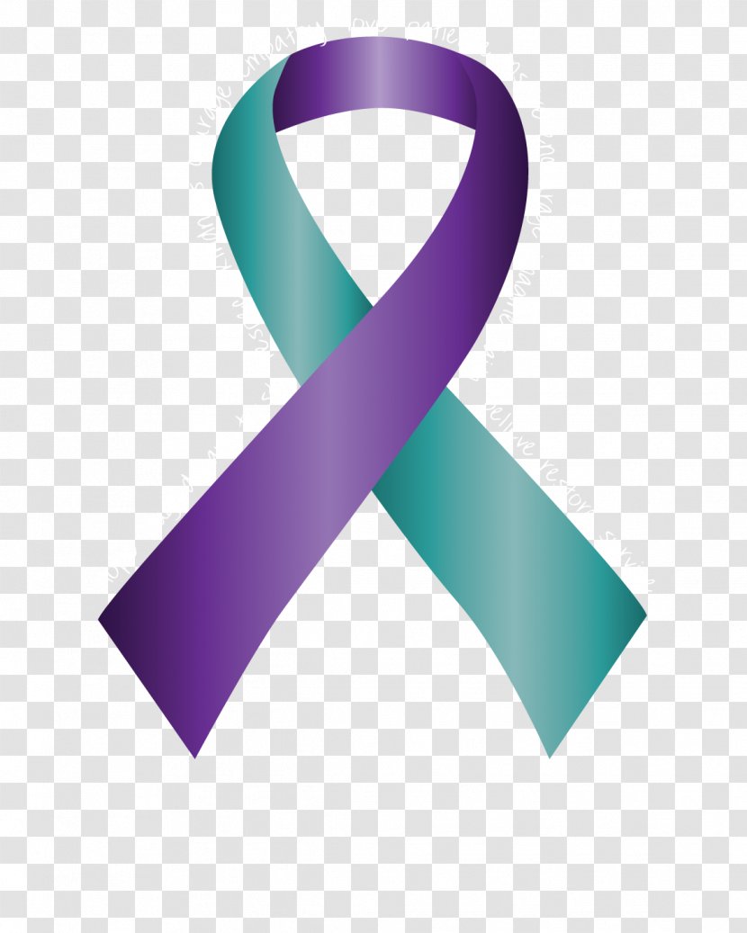 Awareness Ribbon Purple Lavender Color - Violet - Watercolor Transparent PNG