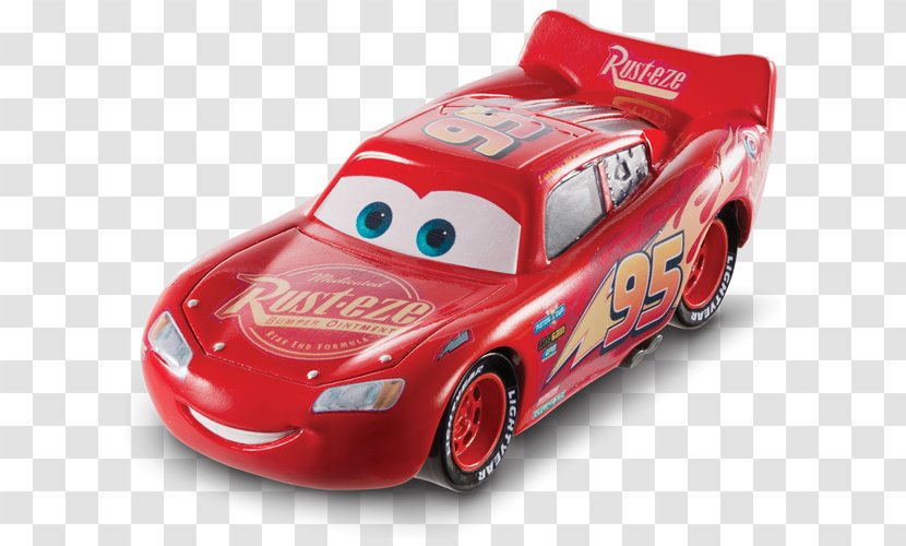 Lightning McQueen Mater Die-cast Toy Cars Pixar - Model Car - Mattel Transparent PNG
