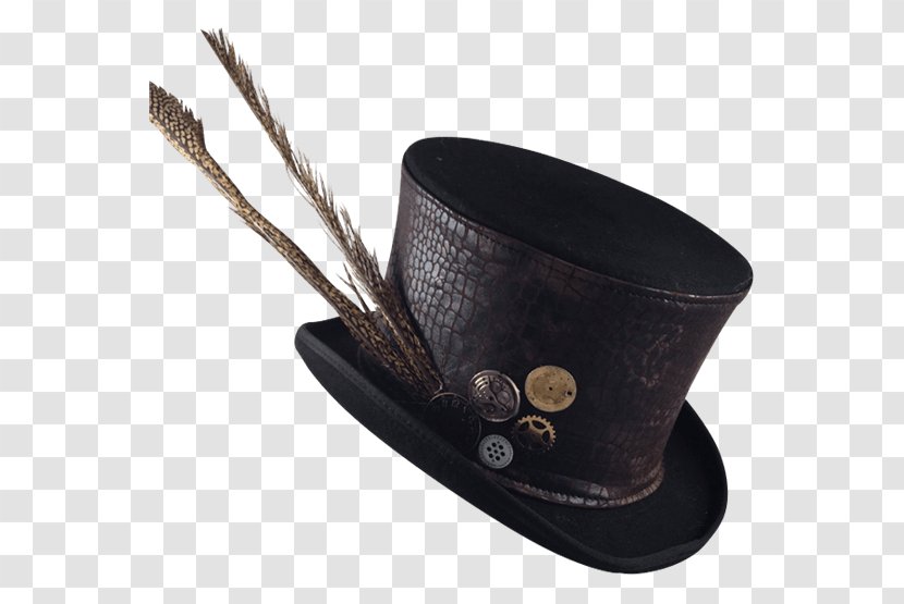 Mad Hatter Top Hat Steampunk - Headgear Transparent PNG