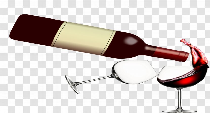 Red Wine Dessert Glass Bottle - Drink Transparent PNG
