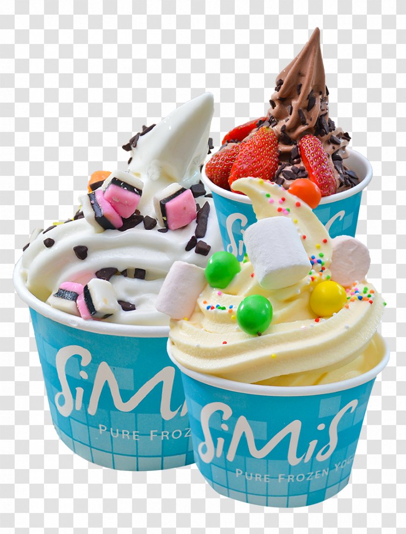 Sundae Frozen Yogurt Ice Cream Cones Milk - Food Transparent PNG