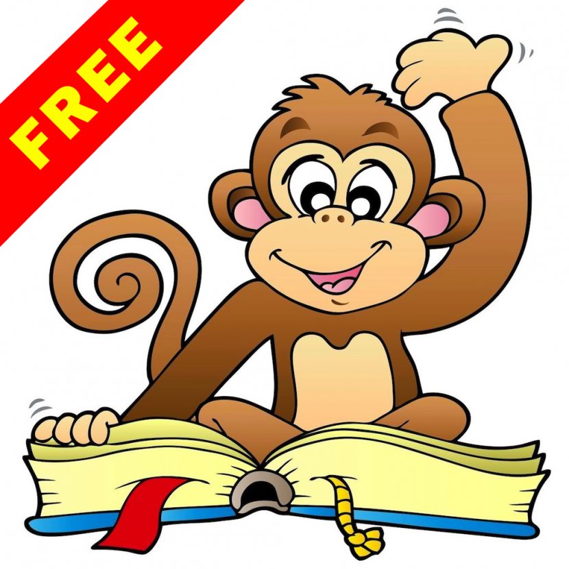 Curious George Apes And Monkeys Reading - Cartoon - Monkey Transparent PNG