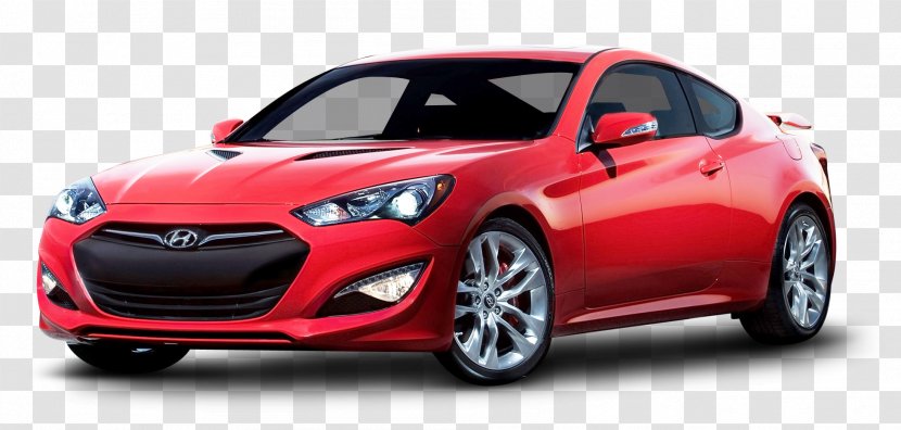 Hyundai Genesis Coupe Sports Car Veloster - 2016 - Red Transparent PNG