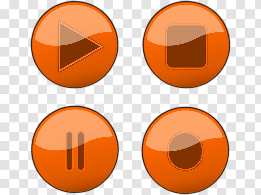 Button Clip Art - Computer Software - Pause Transparent PNG