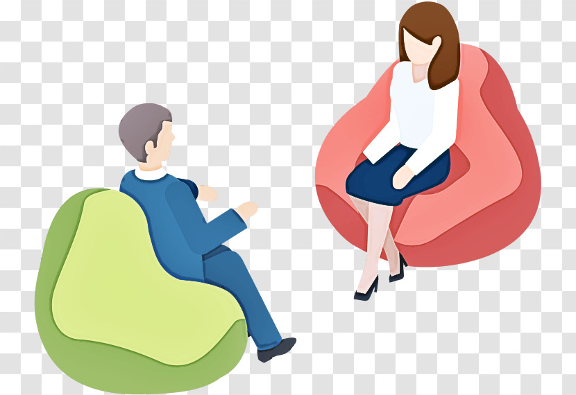 Cartoon Sitting Furniture Chair Animation Transparent PNG