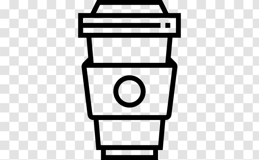 Coffee Cup Cafe Espresso Cappuccino - Black And White Transparent PNG