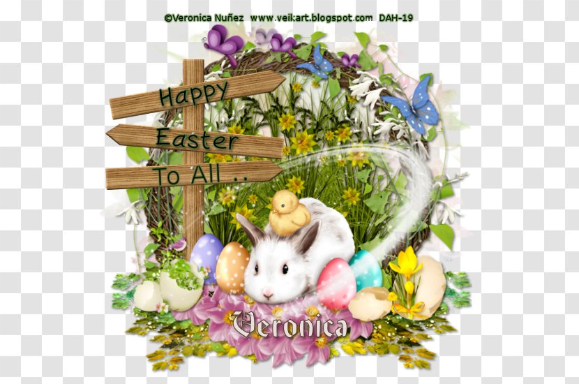 Easter Bunny Background - Spring - Cut Flowers Wildflower Transparent PNG