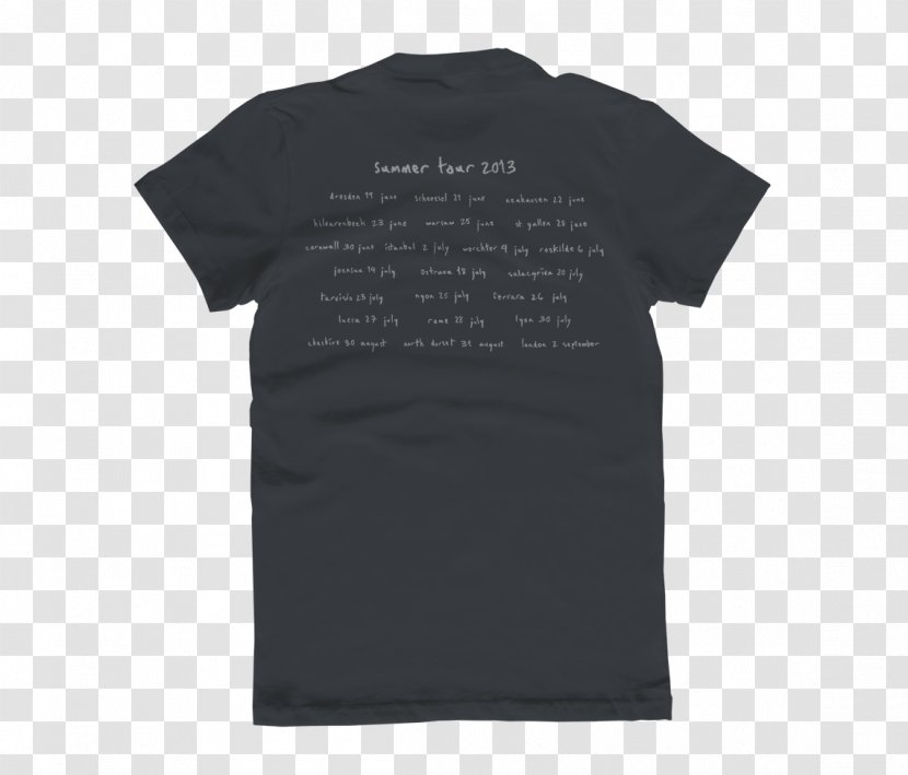 T-shirt Sleeve Font - Black M Transparent PNG