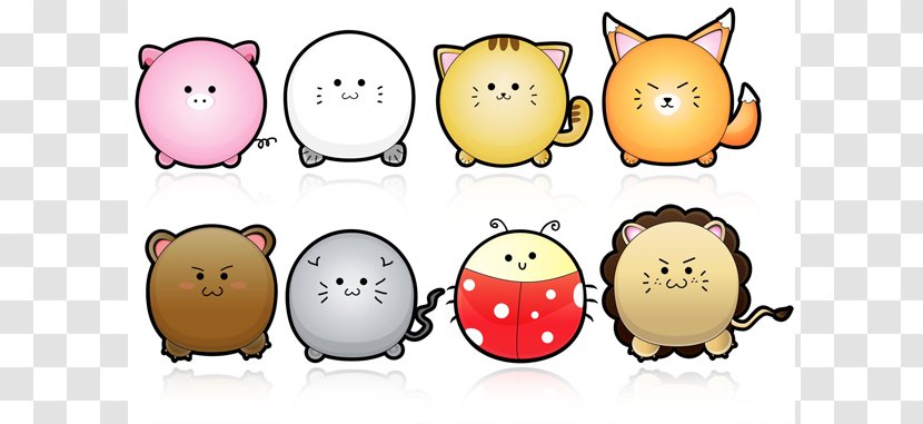 Euclidean Vector Cuteness Clip Art - Emoticon - Cute Japanese Cartoon Characters Transparent PNG