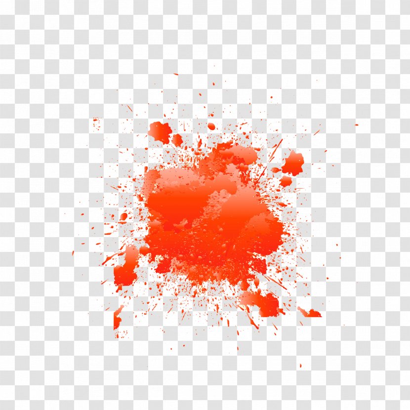 Stain Ink - Inkstick - Orange Splash Transparent PNG