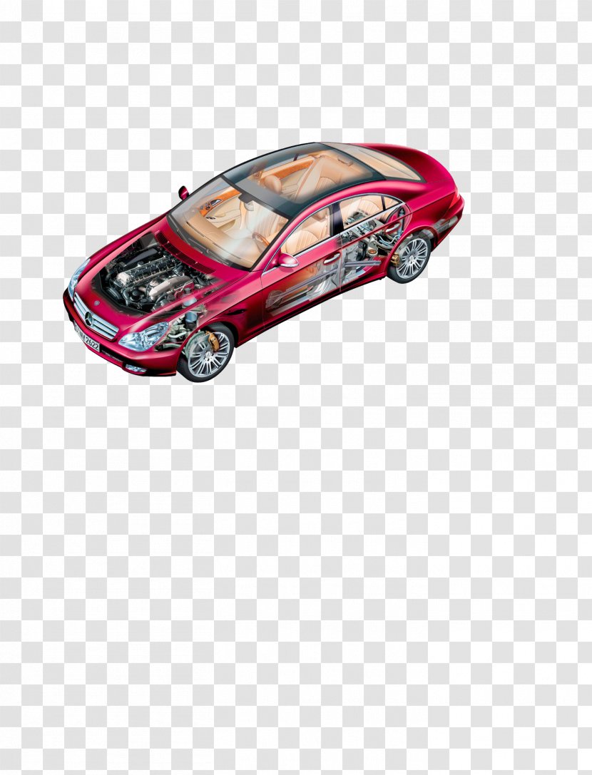 Sports Car Mercedes-Benz CLS-Class Luxury Vehicle - Magenta Transparent PNG