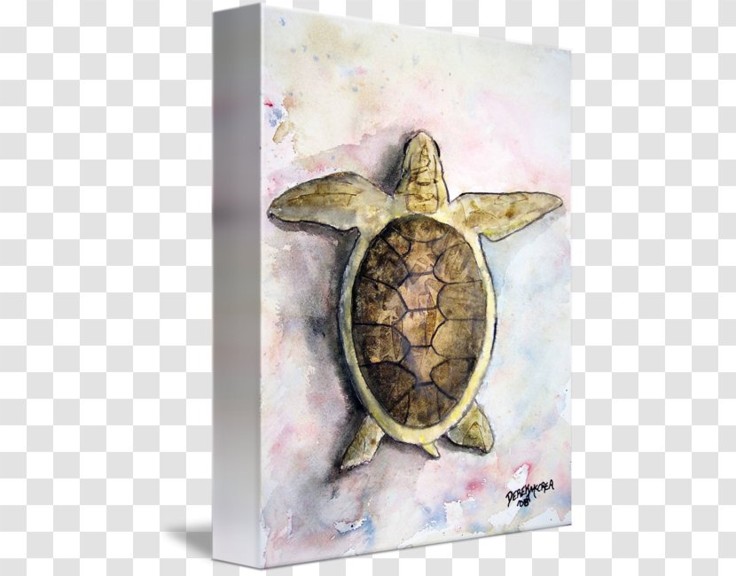 Art Painting Irises Mona Lisa Sculpture - Emydidae - Watercolor Turtle Transparent PNG