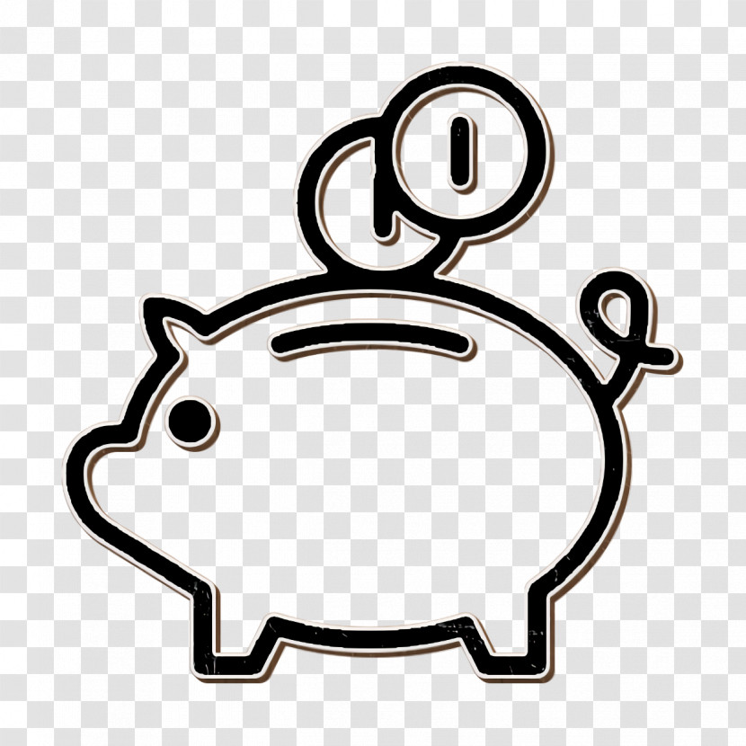 Business Icon Save Icon Piggy Bank Icon Transparent PNG