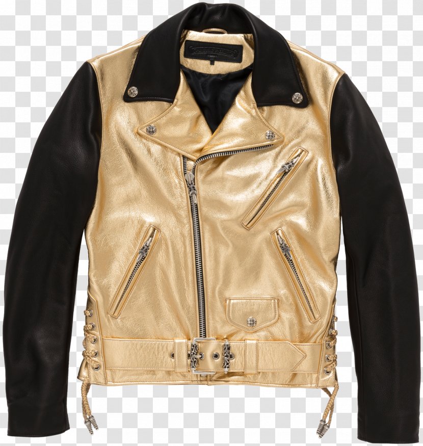 Leather Jacket Dover Street Market Ginza Chrome Hearts - Textile Transparent PNG