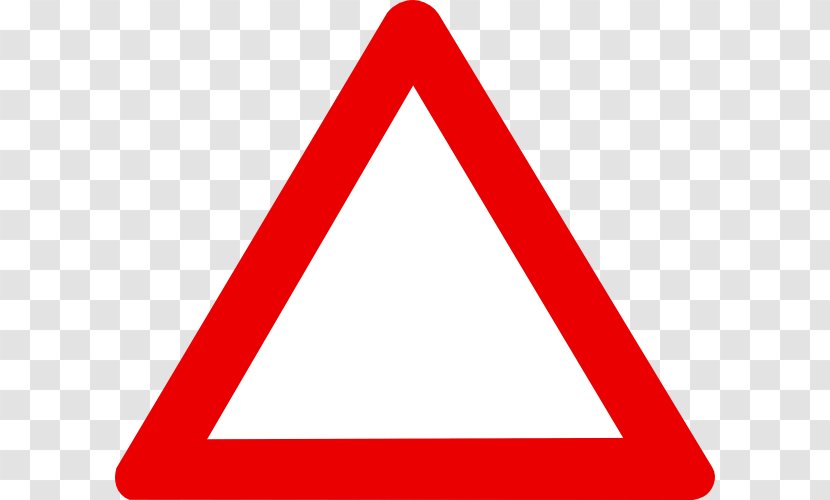 Warning Sign Traffic Yield Clip Art - Number - Free Stock Triangle Transparent PNG