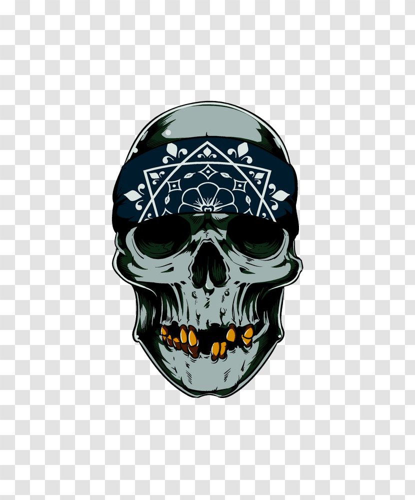 T-shirt Human Skull Symbolism Tattoo Kerchief - Tshirt Transparent PNG