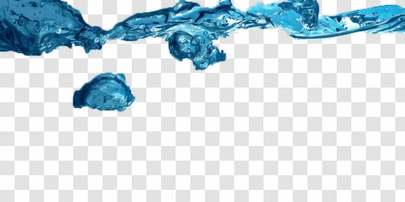 Bubble - Turquoise - Oxygen Bubbles Are Mixed With Water Transparent PNG