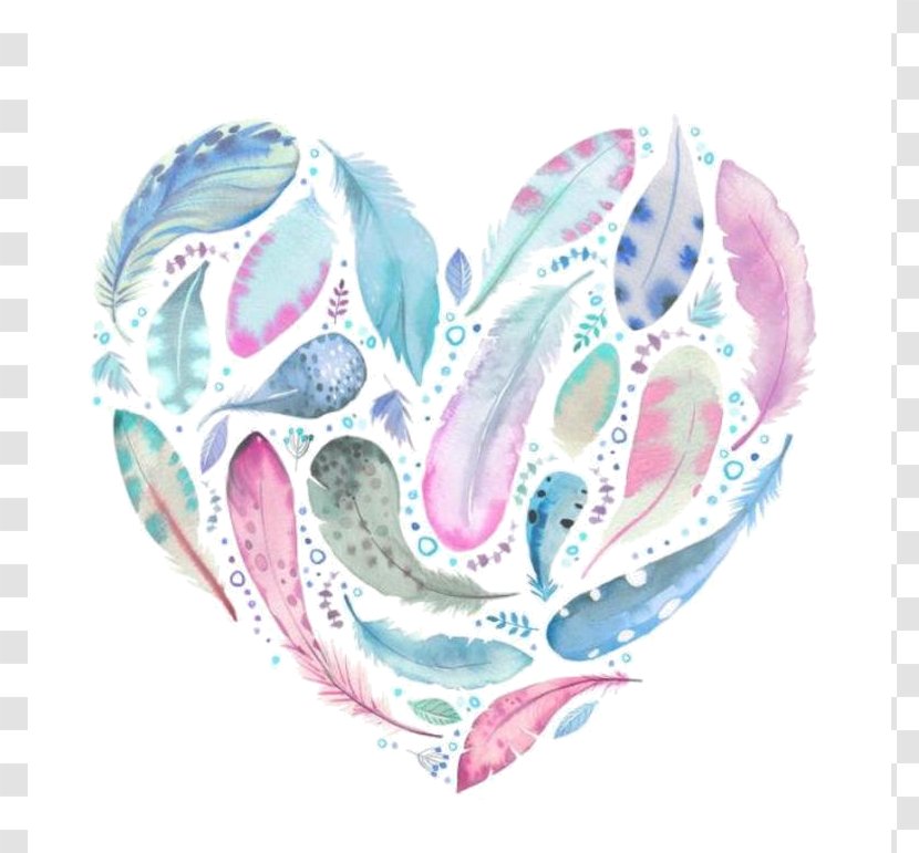 Watercolor Painting Blanket Video Art Wash - Color - Heart Image Transparent PNG