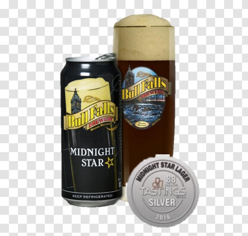 Beer Bull Falls Brewery Schwarzbier Ale - Brewing Grains Malts Transparent PNG