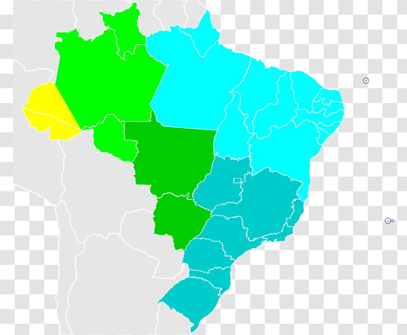 Regions Of Brazil South Region, United States America Central-West - Blank Map - Region Transparent PNG