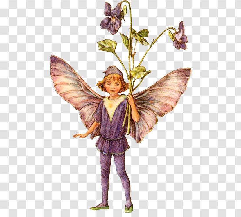 Flower Fairies Of The Spring Fairy Violet - Mythical Creature Transparent PNG