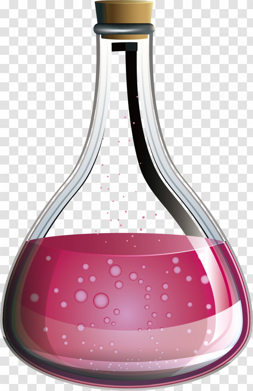 Glass Bottle Liquid - Laboratory Glassware - Material Transparent PNG