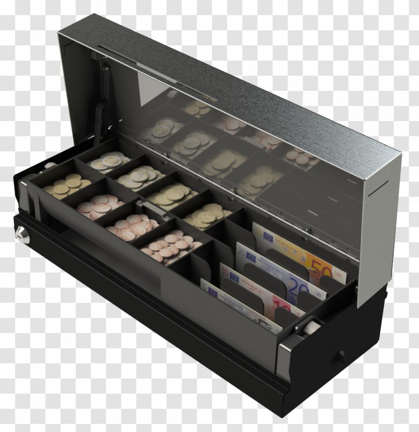 Drawer Cash Register Point Of Sale Money - Box Transparent PNG