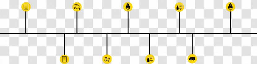 Line - Yellow - Timeline Template Transparent PNG
