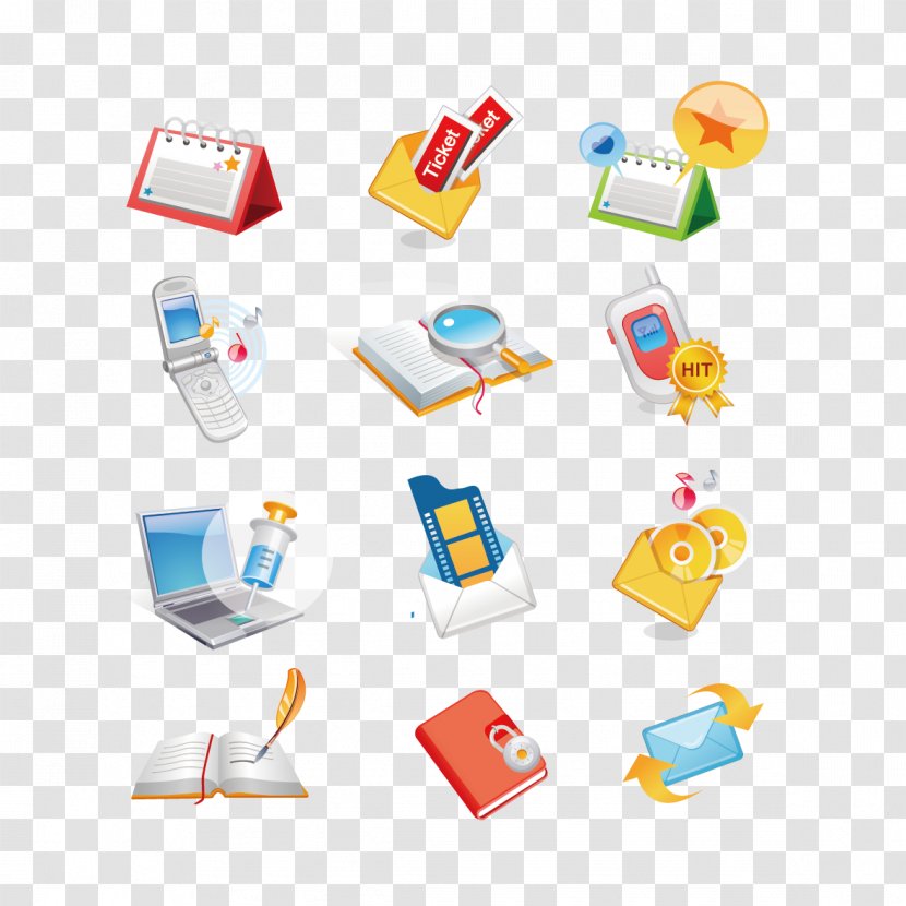 Communication Email Symbol Icon - Vector Phone And Book Transparent PNG