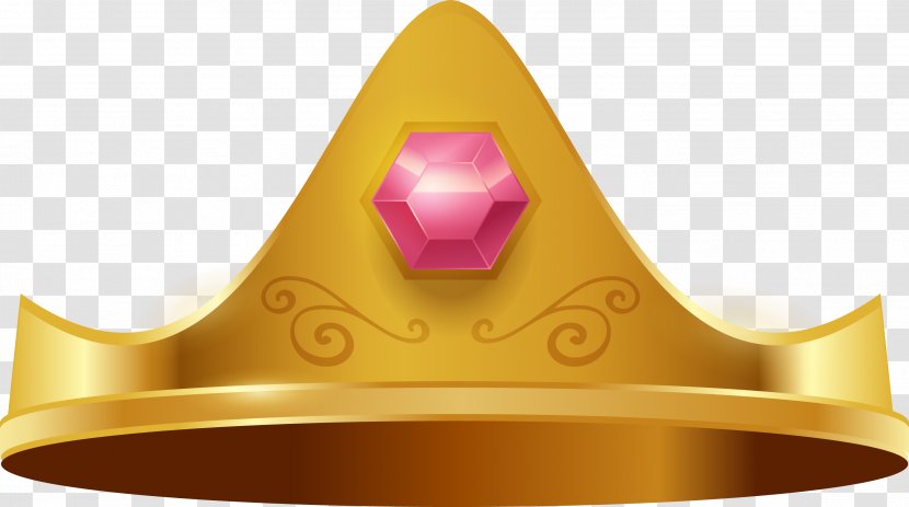 Icon - Gold - Ruby Crown Transparent PNG